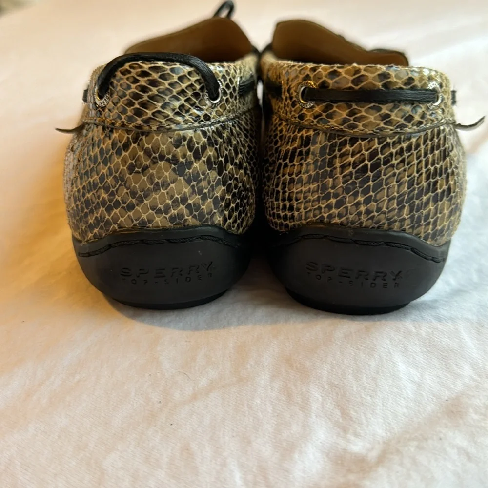 Sperry Top Sider Snakeskin Driving Shoes 9 - Picture 3 of 6